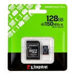 Купить Карта Памяти Kingston Canvas Select Plus Gen3 microSDXC (UHS-1) 128gb 10 Class & Adapter