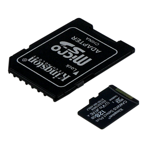 Карта Пам'яті Kingston Canvas Select Plus Gen3 microSDXC (UHS-1) 128gb 10 Class & Adapter превью 2