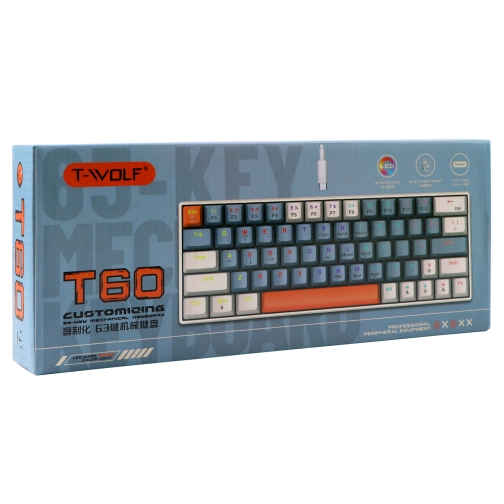 Купити Клавіатура TWolf T60 Blue Switch М'ята упаковка