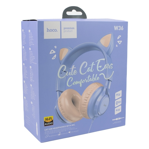 Купить Наушники Hoco W36 Cat Ear мятая упаковка