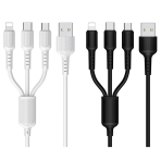 Купить USB Borofone BX16 3-in-1 Easy IP+Micro+Type-C
