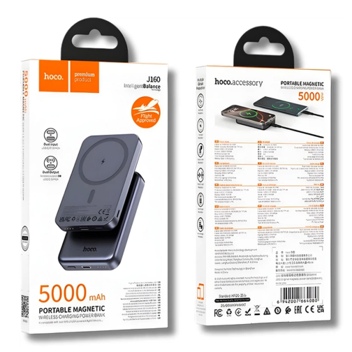 Універсальна Мобільна Батарея Power Bank Hoco J160 Original wireless magnetic 5000mAh превью 2