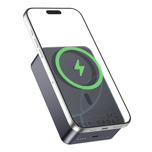 Універсальна Мобільна Батарея Power Bank Hoco J160B Original PD20W wireless magnetic 20000mAh превью 6
