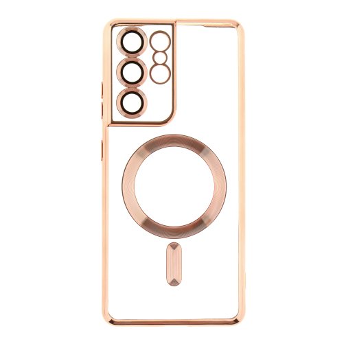 Купить Чехол TPU Metallic Full Camera with Magsafe для Samsung Galaxy S21 Ultra (G998)
