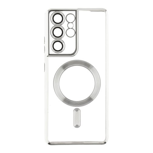 Купить Чехол TPU Metallic Full Camera with Magsafe для Samsung Galaxy S21 Ultra (G998), 2