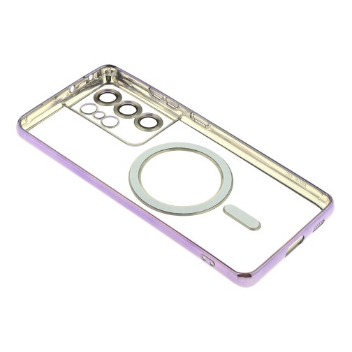 Купить Чехол TPU Metallic Full Camera with Magsafe для Samsung Galaxy S21 Ultra (G998), 7