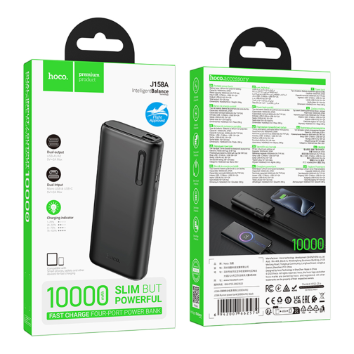 Універсальна Мобільна Батарея Power Bank Hoco J158A Runner 10000mAh превью 3