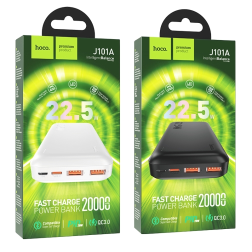 Купити Універсальна Мобільна Батарея Power Bank Hoco J101A Astute 22.5W fully compatible 20000 mAh М`ята упаковка