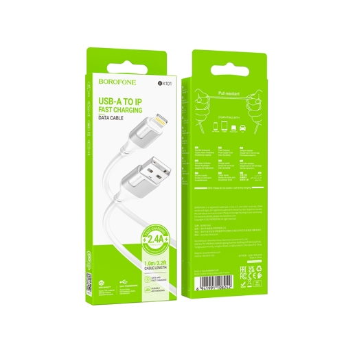 Купить USB Borofone BX101 Creator Lightning 2.4A Мятая упаковка