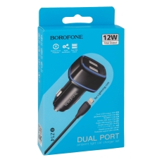 Купити Автомобільний Зарядний Пристрій Borofone BZ14 Lightning 2USB2.4A М'ята упаковка Купити Автомобільний Зарядний Пристрій Borofone BZ14 Lightning 2USB2.4A М'ята упаковка