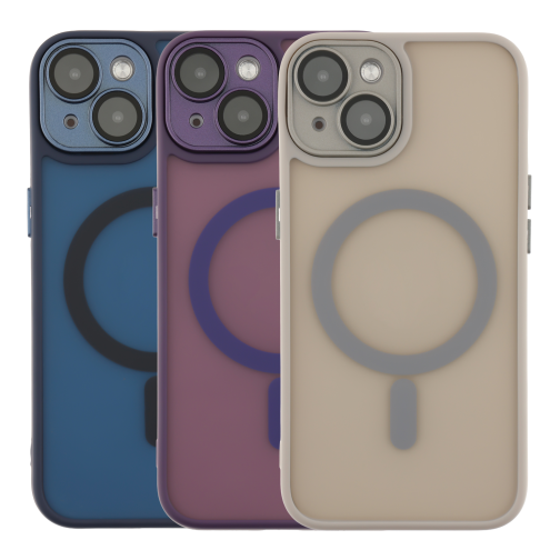 Чохол TPU+PC Magnetic Matte Camera Lens with Magsafe для iPhone 14
