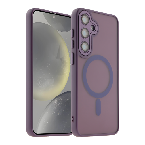 Чохол TPU+PC Magnetic Matte Camera Lens with Magsafe для Samsung Galaxy S24+ 5G (S926) превью 2
