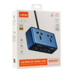 Купить Сетевое Зарядное Устройство LDNIO SC1 2-Sockets/1USB/2USB-C GAN 45W, 2