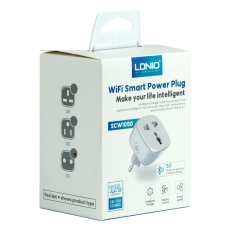 Купити Смарт Розетка WiFI Smart Power Plug LDNIO SCW1050 М'ят.упак.