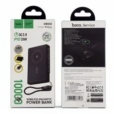Купить Power Bank Hoco DB102 Kuzhou 22.5W magnetic wireless charging with cable 10000mAh Купить Power Bank Hoco DB102 Kuzhou 22.5W magnetic wireless charging with cable 10000mAh