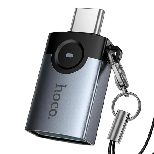 Перехідник Hoco UA46C Type-C male to USB female USB3.0 превью 4