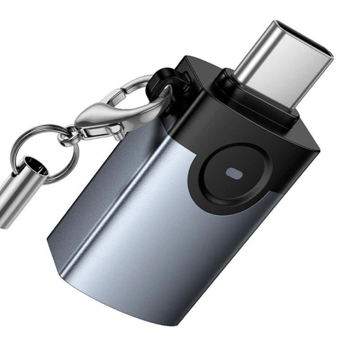 Перехідник Hoco UA46C Type-C male to USB female USB3.0 превью 5
