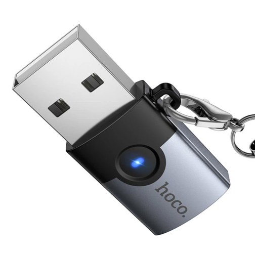 Перехідник Hoco UA46B USB Male to Type-C female USB3.0 превью 5