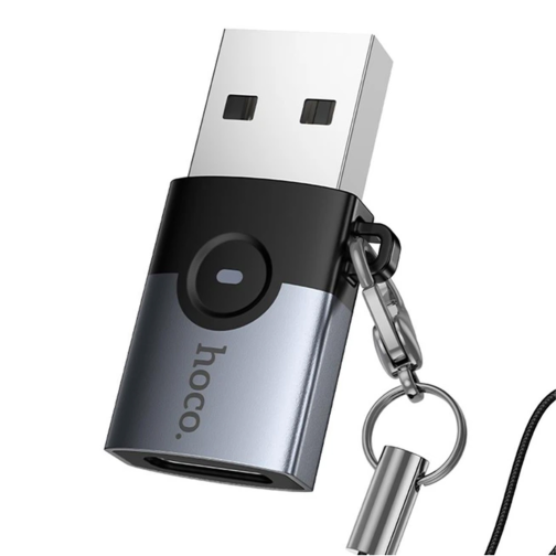 Перехідник Hoco UA46B USB Male to Type-C female USB3.0 превью 6