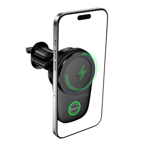 Автотримач Hoco HW36 Electric Rotating 4.5-7.0 inch Magnetic Ring Wireless 15W превью 3