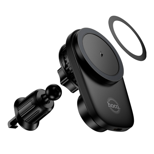 Автотримач Hoco HW36 Electric Rotating 4.5-7.0 inch Magnetic Ring Wireless 15W превью 5
