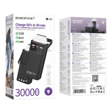 Купити Універсальна Мобільна Батарея Power Bank Borofone BJ65 High 22.5W+PD20W+four-cables 30000mAh