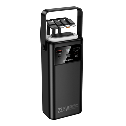 Універсальна Мобільна Батарея Power Bank Borofone BJ65 High 22.5W+PD20W+four-cables 30000mAh превью 3