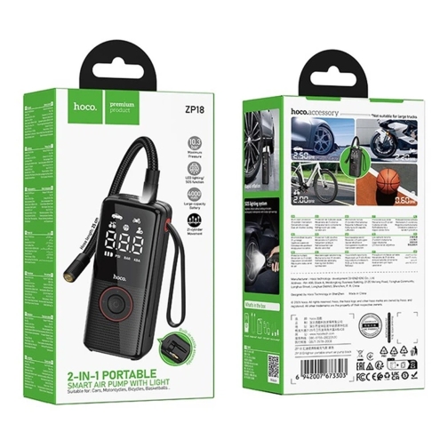 Купити Автомобільний компресор Hoco ZP18 4000mAh, 2