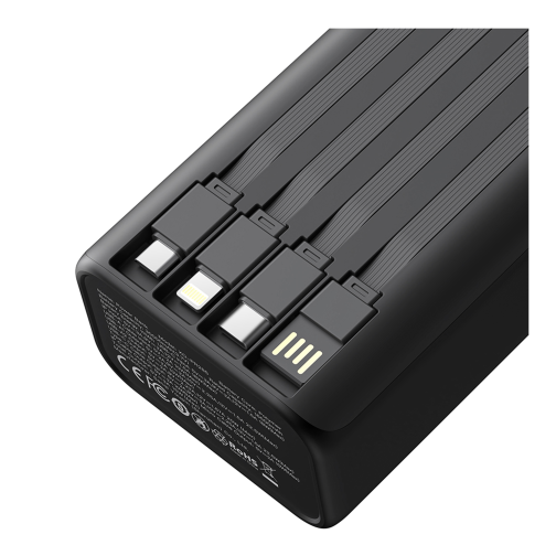 Універсальна Мобільна Батарея Power Bank XO PR285 PD20W+QC22.5W Four Cables + Lighting Fast Charging 30000mAh превью 3