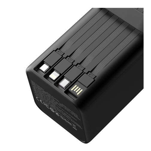 Універсальна Мобільна Батарея Power Bank XO PR286 PD20W+QC22.5W Four Cables + Lighting Fast Charging 50000mAh превью 4