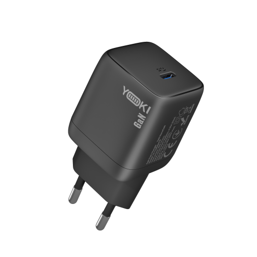 Купить Сетевое Зарядное Устройство Yoki YK-GaN25NCB NanoGaN Type-C PD&QC 25W
