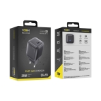Купить Сетевое Зарядное Устройство Yoki YK-GaN25NCB NanoGaN Type-C PD&QC 25W, 3