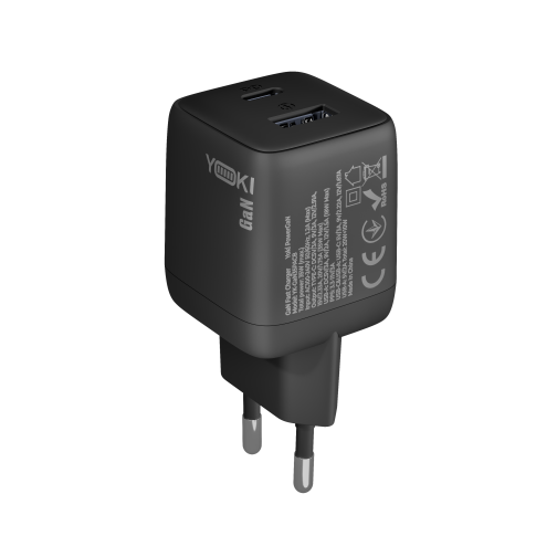 Купити Мережевий Зарядний Пристрій Yoki YK-GaN35PACB PowerGaN Type-C + USB PD&QC 35W, 7
