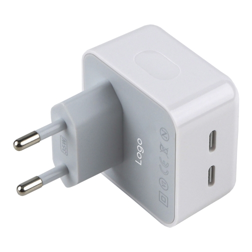Купити Сетевое Зарядное Устройство For IP Square 2USB‑C PD25W+PD25W Total 50W 1:1