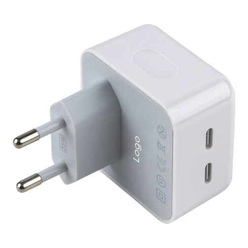 Сетевое Зарядное Устройство For IP Square 2USB‑C PD25W+PD25W Total 50W 1:1