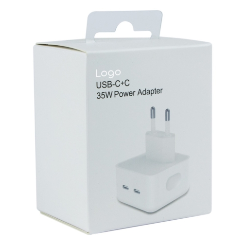 Купити Сетевое Зарядное Устройство For IP Square 2USB‑C PD25W+PD25W Total 50W 1:1, 2