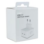 Купити Сетевое Зарядное Устройство For IP Square 2USB‑C PD25W+PD25W Total 50W 1:1, 2