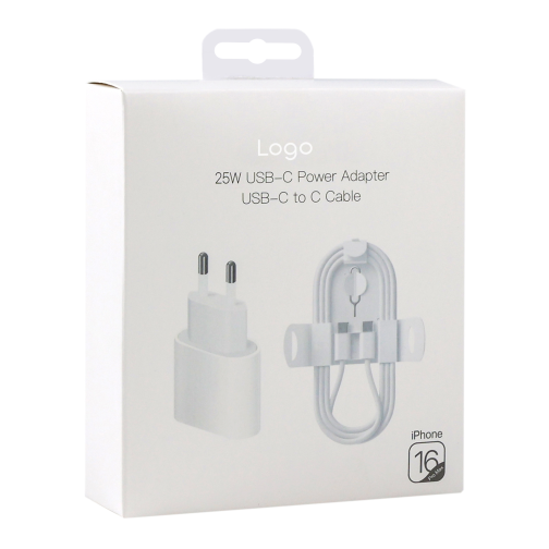 Сетевое Зарядное Устройство For IP PD25W 16 Pro Max+Type-C to Type-C 1:1 превью 2