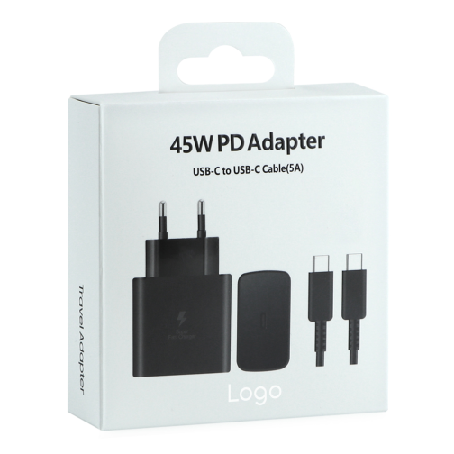 Сетевое Зарядное Устройство for Sam 1USB-C QC/PD45W+Type-C to Type-C 1:1 превью 2