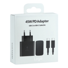 Купити Мережевий Зарядний Пристрій for Samsung 1USB-C QC/PD45W+Type-C to Type-C 1:1
