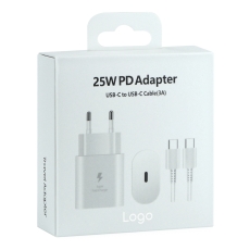 Купити Мережевий Зарядний Пристрій для Samsung 1USB-C QC/PD25W+Type-C to Type-C 1:1