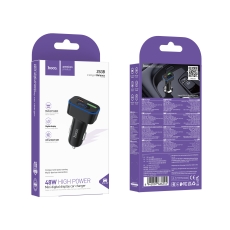 Купить Авто Зарядное Устройство Hoco Z63B 1USB QC18W/1USB-C PD30W Total 48W Display