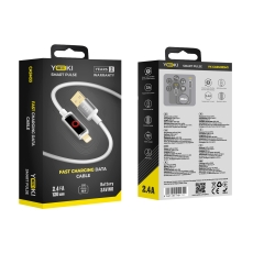 Купити Кабель USB YOKI SM33 SMART PULSE to iP 2,4A 1.2m Купити Кабель USB YOKI SM33 SMART PULSE to iP 2,4A 1.2m