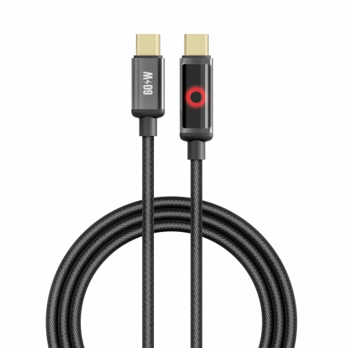 Купити Кабель USB YOKI SM33 SMART PULSE Type-C to Type-C 60W 1.2m
