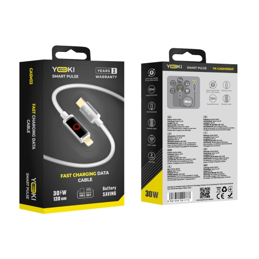 Купити Кабель USB YOKI SM33 SMART PULSE Type-C to iP 30W 1.2m, 2