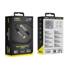 Купити Кабель USB YOKI PO73 POWER PRO Type-C to Type-C 100W 2m Купити Кабель USB YOKI PO73 POWER PRO Type-C to Type-C 100W 2m
