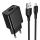 Купити Мережевий Зарядний Пристрій Hoco CS91A 1USB 2.1A+USB to Micro Чорний