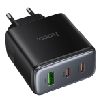 Купити Мережевий Зарядний Пристрій Hoco C160A 2USB-C/1USB QC/PD65W, 3