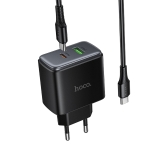 Купить Сетевое Зарядное Устройство Hoco C158A 1USB-C/1USB QC/PD45W GAN+Type-C to Type-C, 4