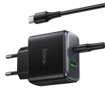 Купить Сетевое Зарядное Устройство Hoco C158A 1USB-C/1USB QC/PD45W GAN+Type-C to Type-C, 6